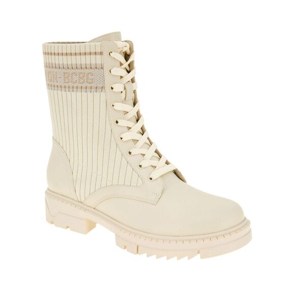 NWT BCBGENERATION Womens Ivory Padded Tassie Round Toe Block Heel Booties 5 - Picture 1 of 5